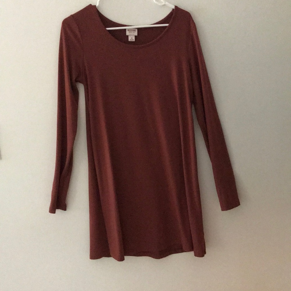 Burnt Orange T-shirt Dress